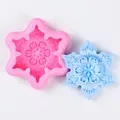 Moule en silicone flocon de neige pour bougies et savon avec échantillon et mesures - 2# (B508) / Rose