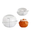 Set stampi in silicone per candela crema e coperchio per scatola di barattolo di miele - Barattolo di Crema (Base + Coperchio)