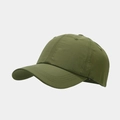 Detail view of army green waterproof baseball cap with reinforced stitching on the brim - Adjustable / Army Green