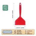 Red non-stick silicone wide spatula for tamagoyaki with 120mm width and 260mm length - Red