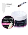 Gel costruttore UV LED trasparente da 60ml per extension unghie con consistenza liscia - Trasparente