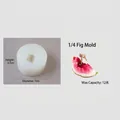 Silicone mold for 1/4 fig candle making with 7cm diameter and 3.7cm height - T12 Quarter Fig