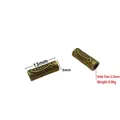 Macro view of 13mm bronze spacer beads with detailed fish pattern for jewelry making - Embossed Fish Pattern Bead(12#)