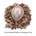 Champagne gold 10-inch metallic latex balloon for elegant birthday party decorations - Metallic Champagne