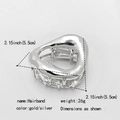 Silver heart-shaped minimalist hair claw clip in high-quality metal finish for women - No.2 Silver Heart