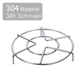 304 stainless steel round steaming rack 14cm diameter with 3cm height tripod legs - 304 Series / Diameter 14cm / 3cm
