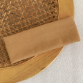 Elastic ribbed knit headband in warm khaki brown color for sports and makeup - Khaki Brown