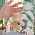 Brown Bear Gold Clasp Green Heart