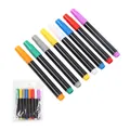 Pack de 8 marqueurs à craie liquide aux couleurs assorties pour tableaux LED et noirs - 8 Pièces/Paquet / Ensemble de 8 Couleurs