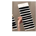 10er-Set dicke schwarze Haargummis mit hoher Elastizität auf Displaykarte für Damen - Basis Einfach Schwarz (10 Stück/Packung)