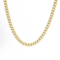 Collier classique maille gourmette en acier inoxydable plaqué or 18 carats - Collier / Or 18K