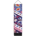 Arazzo bohémien eclissi lunare con motivi floreali colorati e frange decorative - 32.5x130cm / Stile 4-Floreale Multicolore