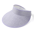 Visière de soleil violet clair pour protection familiale avec tissu tissé respirant - Violet