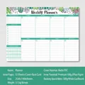 Planner settimanale A4 a spirale con copertina in PVC opaco e 52 fogli per pianificazione - Piano Settimanale a Spirale - Stile C