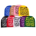 Y2K knit beanie featuring star patterns and 'GIGI' text in nine vibrant assorted colors - 111
