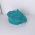 Béret en laine tricotée pour tout-petits en vert lac avec une finition de tissage fin - Vert Aquatique