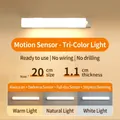 20cm Slim LED sensor light with 3 color modes and magnetic wireless mounting - 200mm 3 Colors Sensor