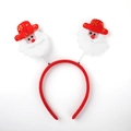 Christmas headband with red Santa Claus icons on metal springs for festive holiday parties - 27# Hat Santa Claus