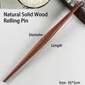 35cm Ebony wood tapered rolling pin for dumpling skins made of natural solid hardwood - Tapered Solid Wood Rolling Pin 35*2cm