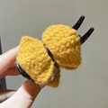 Gelbe Strickwolle Haarklammer mit Schleifen-Design für Damen Frisuren - Gelb