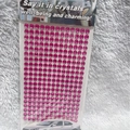 Pink 3mm acrylic self-adhesive crystal rhinestone sticker for car and DIY decoration - 6mm / Hot Pink