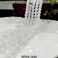 Polished natural white marble round bead strand for jewelry making and bracelets - 14 Pieces Of White Marble / 6mm / Approx 63pcs
