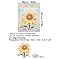 Kleurrijke zonnebloem en vlinders raamsticker met 30x40cm afmetingen en specificaties - Zonnebloem En Vlinder Stijl (XC4001-ZC) / 30x40cm
