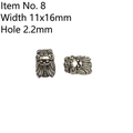 Detailed view of vintage cicada beads in silver finish for DIY jewelry and accessories - 8# Silver Cicada (11x16mm)