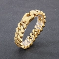Bracciale a catena vintage in acciaio inossidabile 304 dorato con incisioni elaborate - 22cm / Oro (KB169241-KJX)