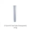 Transparent 2x12cm PC test tube for resin art and hydroponic plant propagation - 12cm PC Test Tube (Transparent)