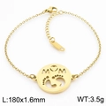 Bracelet à Breloque Ronde MOM Empreintes de Bébé (KB184214-KLX)