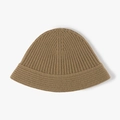 Sombrero de pescador de lana gruesa en marrón caqui con textura de punto para invierno - Camel