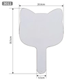 Cat-shaped double-sided whiteboard with handle, 30.5x20.8cm size for school or office - 20.8x30.5cm
