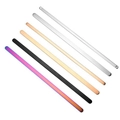 Polished C-shape stainless steel DIY cuffs in silver, gold, rose gold, black and rainbow - 4mm Straight Bar Style (Gold)