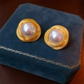 Stile corte oro opaco con perle (19#)
