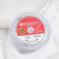 Flexy7 Japanese 0.40mm white 1x7 nylon coated stainless steel beading wire 100m - 1m/Diameter 0.4mm / White