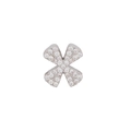 Silver X-shaped pendant with sparkling cubic zirconia stones for DIY jewelry - Letter X Pendant