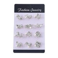 KZ066-2 Silver 12 Zodiac Brooch Set
