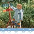 Impermeabile blu per bambini in EVA con motivi di dinosauri e tabella delle taglie - M / Blu