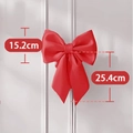 Red silk decorative bow for party backdrops with 15.2cm width and 25.4cm height - Red Small Bowknot