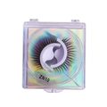 Natural thick crossed false eyelashes ZN10 style in a holographic gift packaging box - Crossed Style (ZN10)