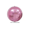 10-inch 4D round spherical foil balloon in pearlescent pink for party decorations - 10" / Pearlescent Pink