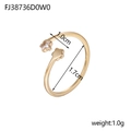 Tabella taglie dettagliata per anello stella e cuore con diametro interno di 1,7 cm - Stile Stella Cuore Strass Oro (FJ38736D0W0)