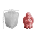 Cupid angel silicone mold for scented candles and gypsum crafts with 8.5cm height - Praying Angel - Boy