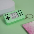 Mini console per videogiochi portatile verde menta con schermo LCD monocromatico - Rettangolare Ciano Profondo