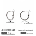 Silberne Edelstahl Creolen 20mm mit wasserfesten und hypoallergenen Eigenschaften - 20mm / Silber