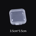 Mini transparent square PP plastic storage box with 3.5cm size for jewelry organizer - Exquisite Gift Box