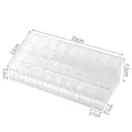 Transparent acrylic 36-slot lipstick organizer with tiered design for makeup storage - 36 Grids
