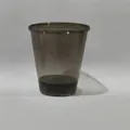 Translucent dark brown bead chain cup for bride to be party and holiday celebrations - Transparent Black LED Glow Cup (No Hole)