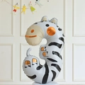 Cartoon zebra number 3 foil balloon for kids birthday party and celebration photography - Animal Zebra Style